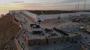 Agadir, Morocco: Drone explores the beautiful resort destination on the Atlantic