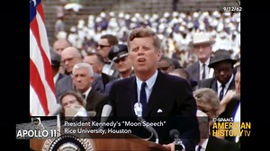5.2K views · 171 reactions | Saturday 10am ET on C-SPAN3 President Kennedy's "Moon Speech" President John F. Kennedy challenged America to land on the moon before the end of the decade in this speech recorded September 12, 1962 at Rice University in Houston. He also advocated exploring other planets...INFO: https://www.c-span.org/series/?ahtv | American History TV | Facebook