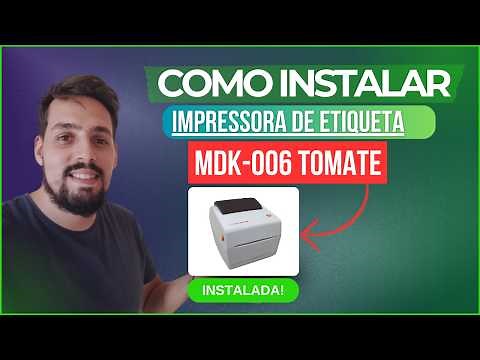 COMO INSTALAR IMPRESSORA DE ETIQUETA TOMATE MDK-006