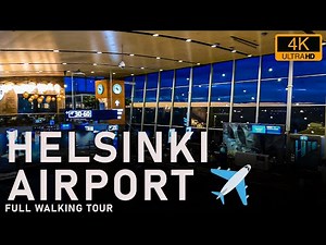 Helsinki Airport, Finland 🇫🇮 - Full Walking Tour (Departure & Arrival) [4K]
