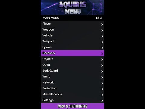 instalation + test mode menu aquiris