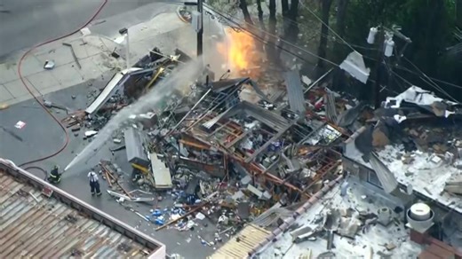 Explosion levels Berwyn gas station, forces evacuations amid storm response