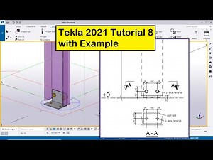 Tekla 2021 Tutorial 8 | Create Baseplate with Example