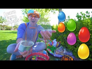 Learn Farm Animals for Children with Blippi | Egg Hunt Bingo! - Videos For Kids