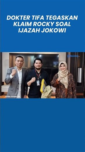 Dokter Tifa Tegaskan Klaim Rocky soal Ijazah Jokowi: Ijazahnya Asli Orangnya Palsu