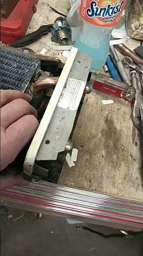 Corvair heater core install. Finished heater box
