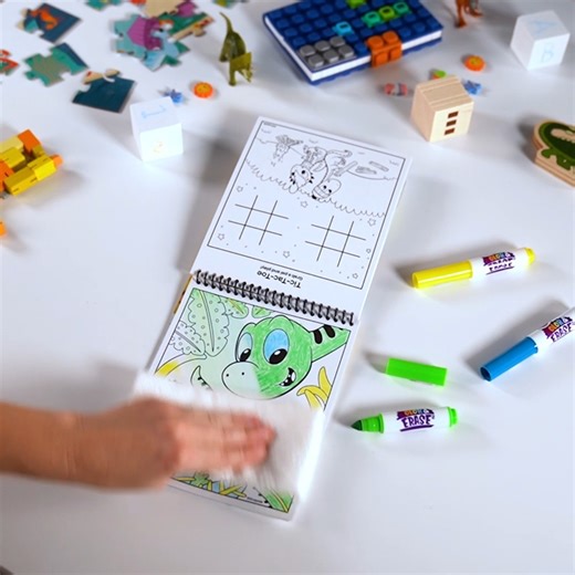 1.8K views · 30 reactions | 練 Crayola's "Color & Erase Reusable Activity Pad: Dinosaurs" lets kids get creative with coloring pages depicting dinosaurs and other prehistoric creatures using vibrant, washable markers. | Crayola | Facebook