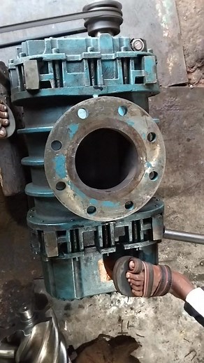 Trilling the ETP Robuschi blower type RBS-85 for over-hulling. | Saifur Rahman Dulal