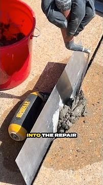 Easy fix for chipped sidewalks (no forms needed!)