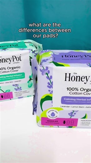 Honey Pot on Instagram: "Introducing the complete ✨Honey Pot pad family✨ COOLING 🧊 AKA "spicy pads" — formulated to ease period discomfort, with a minty herbal infusion that provides a cooling sensation. CALMING 🧘🏽‍♀️ Like Cooling's gentle little sister — formulated to ease intimate skin irritation, and create a soothing experience during your period. COTTON COMFORT ☁️ If herbs aren't your thing — a 100% organic cotton cover, and the non-herbal foundation for all of our pads."