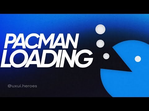 Pac-Man loading animation effect in Figma #figmatutorial #figmaanimation #figma