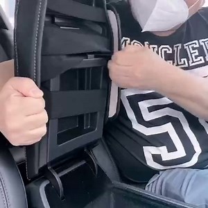 Tesla Armrest Cover, Model Y, Model 3 Center Console Cover Quilting Cushion Leather Pad with Pockets - Tesla Model 3/ Y Accessories (Black with Grey Stitch)