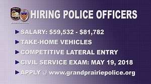 We're looking for leaders who want to join our GPPD squad! If you're interested in becoming a law enforcement officer, apply today http://po.st/ApplyGPPD and join us for testing in May! (P.S. We have a very competitive lateral entry program #JustSayin) #GPPDProud | Grand Prairie Police