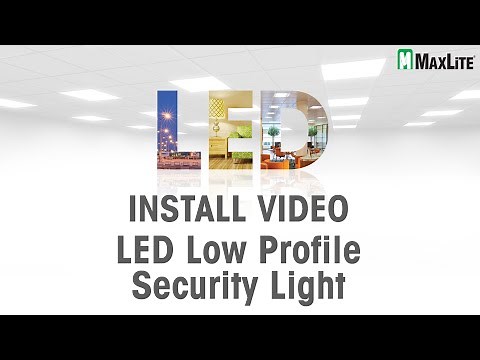 MaxLite LED Low Profile Security Light - Install Video