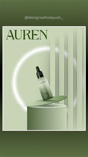 ✨ Luxury Cosmetic Product Ad in Canva | Premium Design Tutorial #Shorts