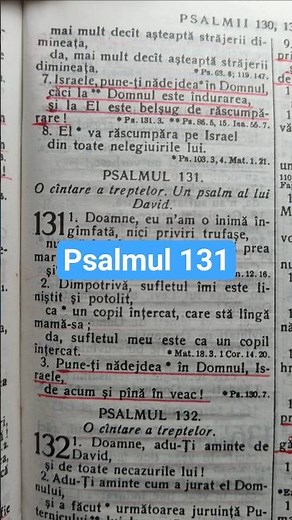 Psalm 131 - Bible Reading (Dumitru Cornilescu Version) | Moments of Peace
