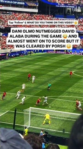 Dani Olmo Nutmegs Alaba & Almost Scores vs Austria 😱