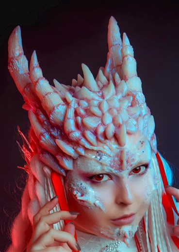 Dragon Head Prosthetic, Silicone Fantasy SFX Appliance, Cosplay Dragon Prosthetics, LARP Accessory - Etsy