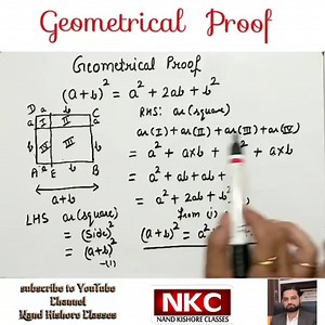 34K views · 1.4K reactions | Geometrical Proof of (a+b)^2 = a^2 + 2ab + b^2 | Maths Solutions by Nand Kishore | Facebook