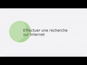 Effectuer une recherche sur Internet