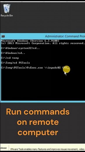Run commands on remote computer #windows #windowsserver2016#techvideo