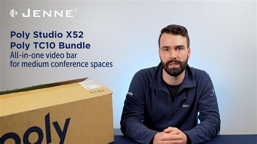 Unboxing Poly Studio X52 All-In-One Video Bar with TC10 Controller Kit | Jenne, Inc