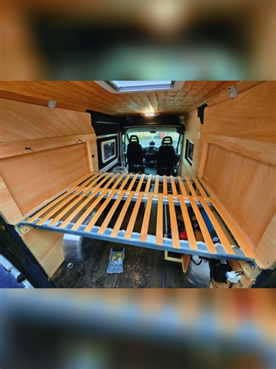 Trail Fit for Sliding Bed in Van Build Series