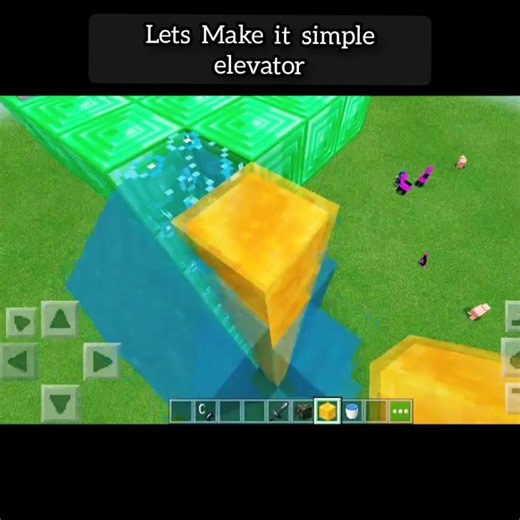 Lets make a simple elevator to🧤 climb💥... #Minecraft #Minecraftbuilding #Minecraft shorts