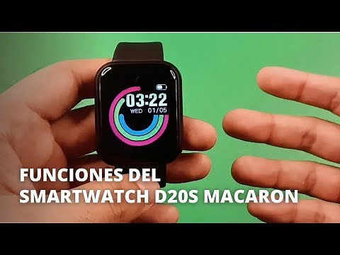 Funciones y Características del reloj Smartwatch D20S Macaron - Reloj Inteligente Y68