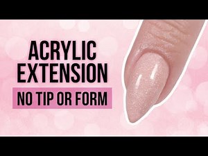 🚨Acrylic Extension Without Form or Nail Tip?!👌🏼 Quick and Easy Nail Hack‼️