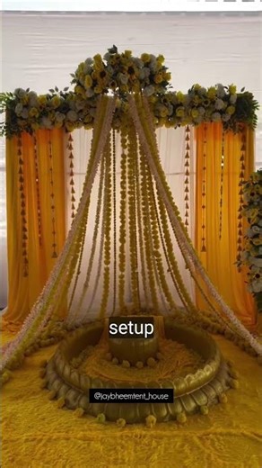 Haldi Ceremony Decoration Ideas | Indian Wedding Haldi Decor Inspiration 💐