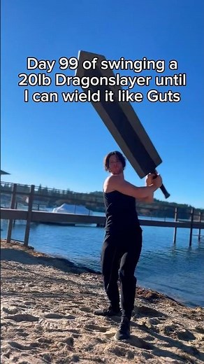 Day 99 of 20lb Giant Sword training