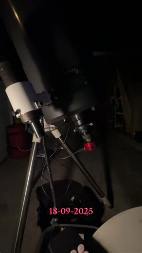Astrophotographie de Saturne avec mon télescope le jeudi 18-09-2025