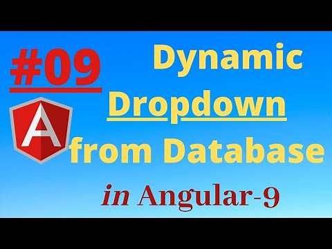 How to create Dynamic dropdown From Database in Angular 9 and web api 3.0|Edit And Update| Part - 9