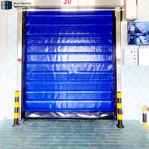 [Hot Item] Industrial Vertical Thermal Insulated Double Layer PVC Fabric Freezer High Speed Rolling Shutter Doors for Refrigeration Room