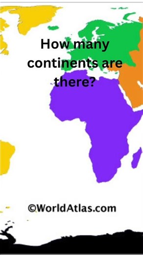 How many continents do you think there are? #map #challenge