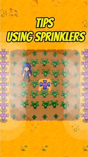 3 Tips Using Sprinklers in Stardew Valley #stardewvalley #shorts #games