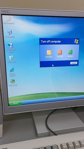 Michael on Instagram: "Windows XP shutdown sound . . . #asmr #retro #computer #nostalgia #microsoft #windows #pc #y2k #vintage #desktop #setup #windows #bliss #memories #xp #pc #setup #gamergirl #system #00s #tower"
