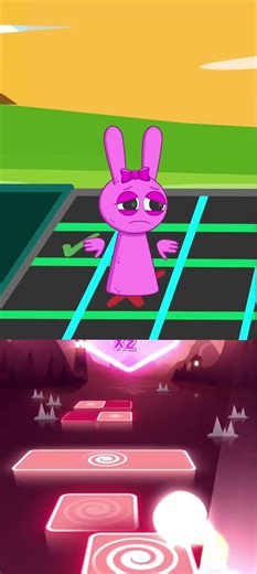 😱 Sprunki Took the Wrong Step! | Epic Fail Moment | Tiles Hop Animation #shorts