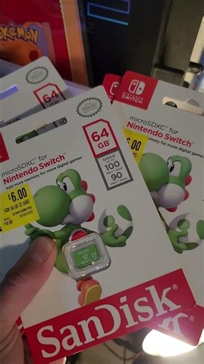 WAL-MART HAS $6 MICRO SD CARDS!! #gaming #games #nintendo #yoshi
