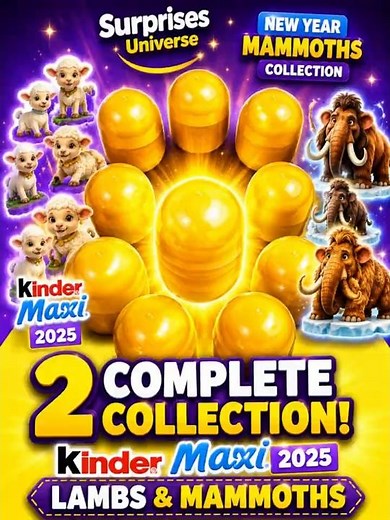 💯 Full Sets Hunt! Kinder Surprise Maxi Eggs Unboxing! #kindermaxi