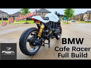 BMW K100 Cafe Racer Full Build in 10 minutes!