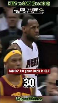 Scariest Game of ALL TIME?? 🤯🥶 LeBron James return to Cleveland! Heat vs Cavs (2010) #nba #james