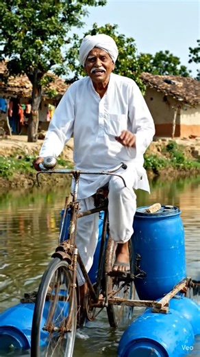 "😭😭Cycle pani par chal rahi hai 😳 Desi Jugaad | #desijugaad #shorts #viral #trending