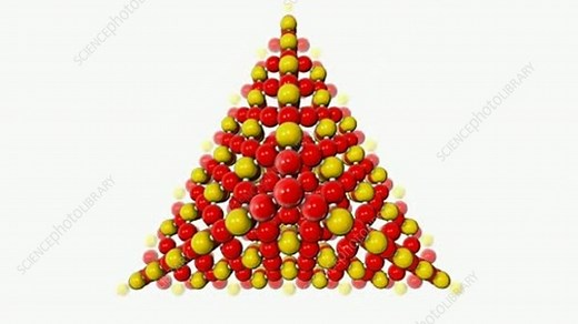Silicon dioxide, crystalline structure - Stock Video Clip - K004/5696