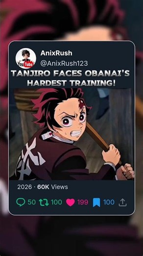 TANJIRO FACES OBANAI'S HARDEST TRAINING! #shorts #demonslayer #kimetsunoyaiba