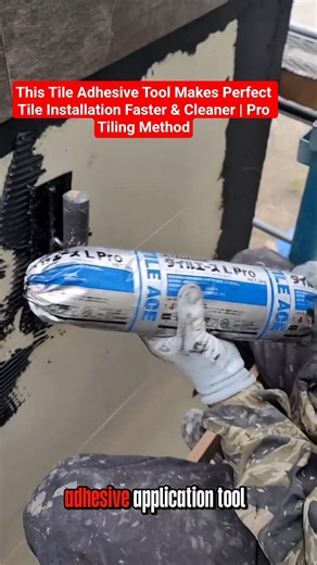 Tile Adhesive Sausage Pack with Nozzle & Trowel (Professional Tile Installation Tool)