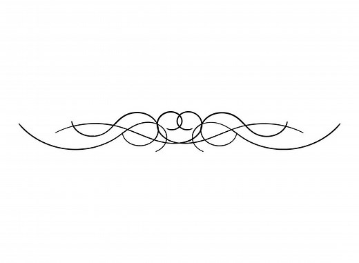 Flourish Border SVG: Decorative Swirl Divider (digital Download) - Etsy