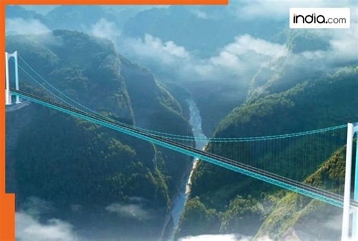 World's tallest bridge with waterfall, spanning 1,420 meters, launched in China, reduces 2-hour journey to 2 minutes; it is...; watch video