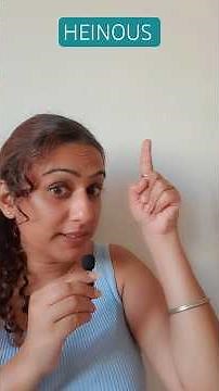 Heinous Explained | Meaning, Pronunciation & Examples #English #wordoftheday #heinous #esl #ielts